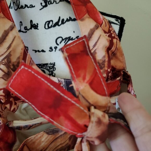 Speeda Floral Automotive Batik Multi Fabric Shoulder Bag - Picture 6 of 9